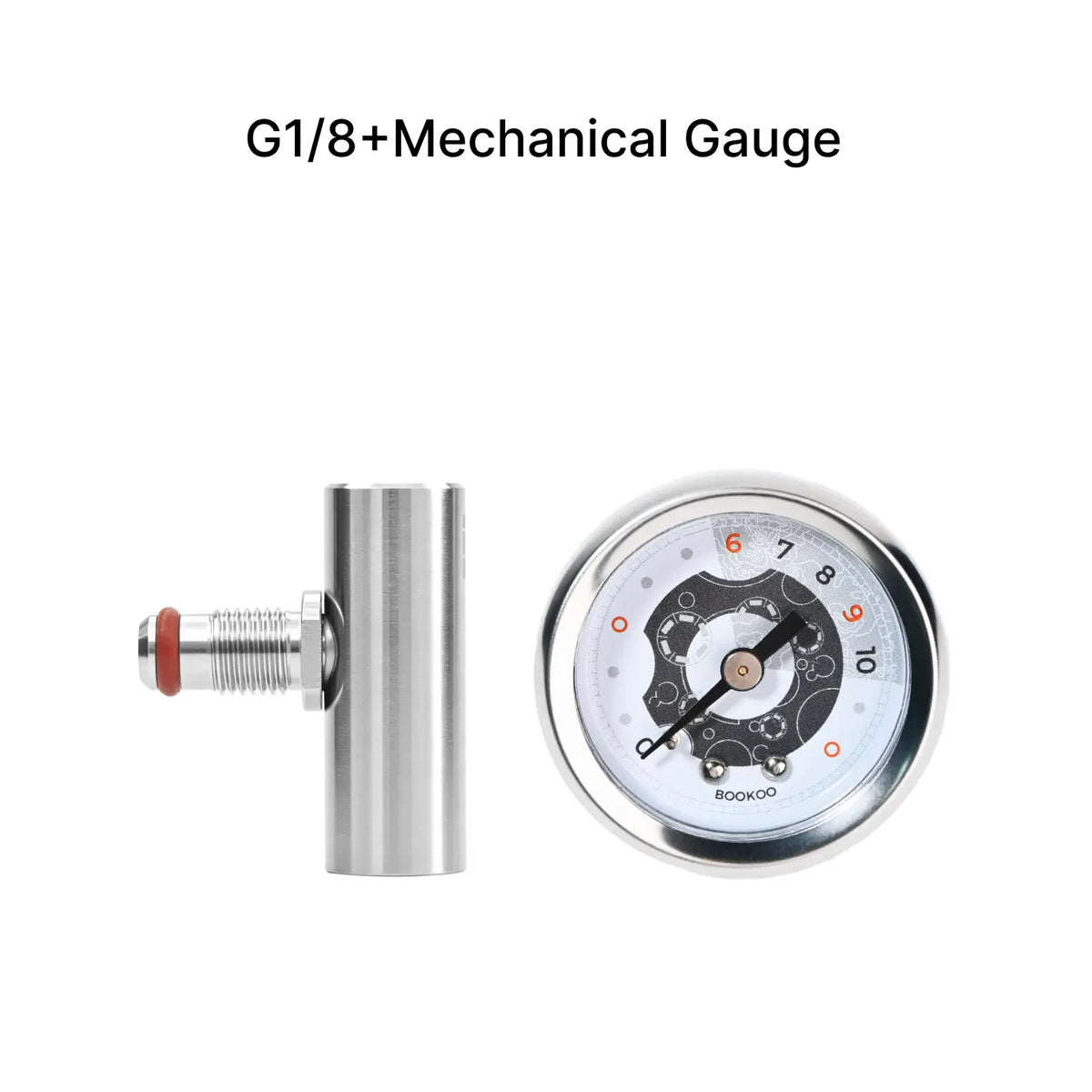 G1/8 FFM Tee & Gauge(For Flair58) BOOKOO