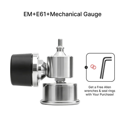 BOOKOO E61 Tee&Gauge With E61 group heads (M6 thread) BOOKOO